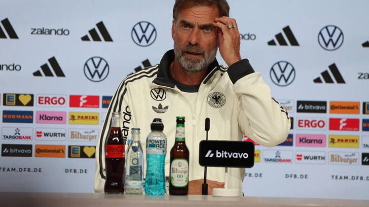 September 30, 2026, xrekx, Soccer: UEFA Nations League, Germany Press Conference with Jürgen Klopp and Jonas Urbig (from left: Jürgen Klopp, Germany’s coach, Munich)