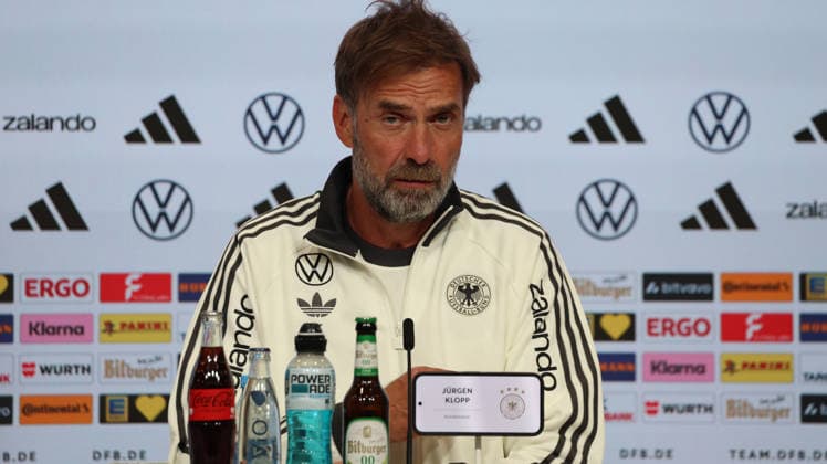 September 30, 2026, xrekx, Soccer: UEFA Nations League, Germany Press Conference with Jürgen Klopp and Jonas Urbig (from left: Jürgen Klopp, Germany s coach, Munich)