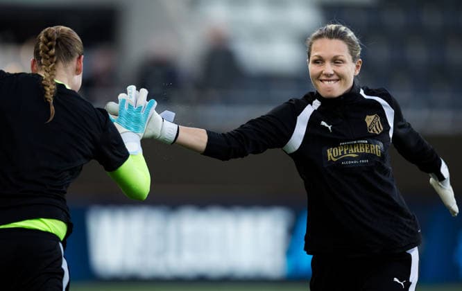 September 30, 2026: Goalkeeper Hanna Karlsson of Häcken ahead of the Women’s Champions League soccer match between Häcken and Juventus on September 30, 2026 in Gothenburg. Photo by Michael Erichsen. BILDBYRAN COP 89 MI1032 soccer football fotball UEFA Women s Champions League Häcken Juventus women s BBENG soccer football fotball UEFA Women s Champions League Häcken Juventus women s BBENG Copyright: MICHAELxERICHSEN BB260930MI003