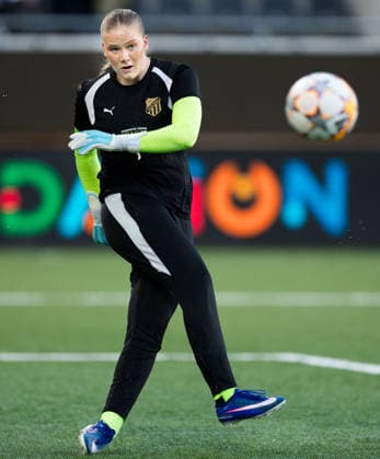 September 30, 2026: Goalkeeper Hanna Karlsson of Häcken ahead of the Women’s Champions League soccer match between Häcken and Juventus on September 30, 2026 in Gothenburg. Photo by Michael Erichsen, BILDBYRAN COP 89 MI1032. soccer, football, UEFA Women’s Champions League, Häcken, Juventus, women’s soccer, BBENG Copyright: MICHAELxERICHSEN BB260930MI004