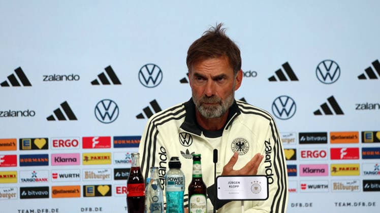 September 30, 2026, xrekx, Soccer: UEFA Nations League, Germany Press Conference with Jürgen Klopp and Jonas Urbig (from left: Jürgen Klopp, Germany s coach, Munich)