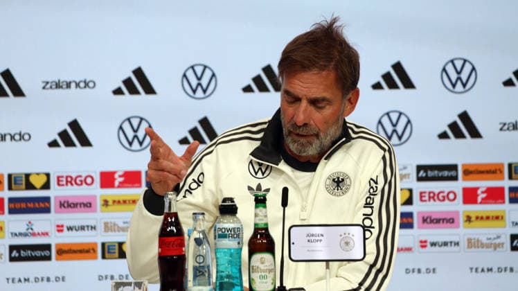 September 30, 2026, xrekx, Soccer: UEFA Nations League, Germany Press Conference with Jürgen Klopp and Jonas Urbig (from left: Jürgen Klopp, Germany Coach, Munich)