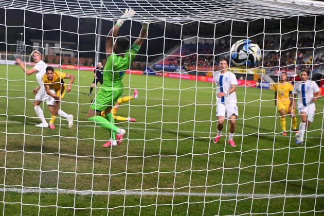 Romania v Finland, U21, U 21 Luka Hyrylainen plays during the European Under-21 Championship 2027, Qualifying round game between Romania and Finland at Eugen Popescu stadium in Targoviste, Romania, 30 September 2026. ALEX NICODIM Imago Images Copyright: xAlexxNicodimx
