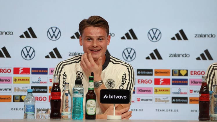 September 30, 2026, xrekx, Soccer: UEFA Nations League, Germany—Press conference with Jürgen Klopp and Jonas Urbig (from left: Jonas Urbig, Germany, Munich)