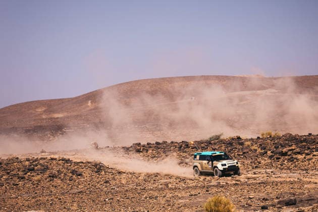 W2RC - RALLYE DU MAROC 2026 502 BACIUSKA Rokas (ltu), VIDAL Oriol (esp), Defender Dakar D7X-R, Defender Rally, FIA W2RC, STK STK, action during the Stage 2 of the Rallye du Maroc 2026, 4th round of the 2026 WR2C Championship from September 30, 2026 around Zagora, Morocco - AgadirMorocco Copyright: xDamienxSaulnierx