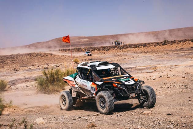 W2RC - RALLYE DU MAROC 2026 403 JAMEEL Hassan (ksa), FLICK Xavier (fra), BRP Can-Am Maverick R, South Racing Can-Am, SSV SSV1, action during the Stage 2 of the Rallye du Maroc 2026, 4th round of the 2026 WR2C Championship from September 30, 2026 around Zagora, Morocco - AgadirMorocco Copyright: xDamienxSaulnierx