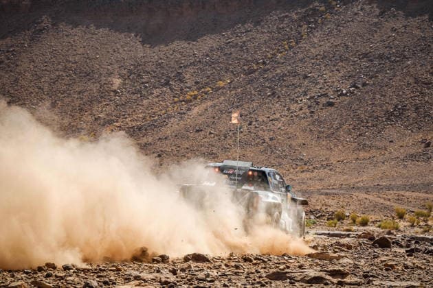 W2RC - RALLYE DU MAROC 2026 240 FERREIRA Joao (por), PALMEIRO Filipe (por), Toyota Hilux IMT Evo, Toyota Gazoo Racing SA, FIA W2RC, ULT T1+, action, during the Stage 2 of the Rallye du Maroc 2026, 4th round of the 2026 WR2C Championship from September 30, 2026 around Zagora, Morocco - AgadirMorocco  Copyright: xDamienxSaulnierx