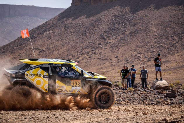 W2RC - RALLYE DU MAROC 2026 223 MORAES Lucas (bra), MORENO Pablo (esp), Dacia Sandrider, The Dacia Sandriders, FIA W2RC, ULT T1+, action, during the Stage 2 of the Rallye du Maroc 2026, 4th round of the 2026 WR2C Championship from September 30, 2026 around Zagora, Morocco - AgadirMorocco  Copyright: xDamienxSaulnierx