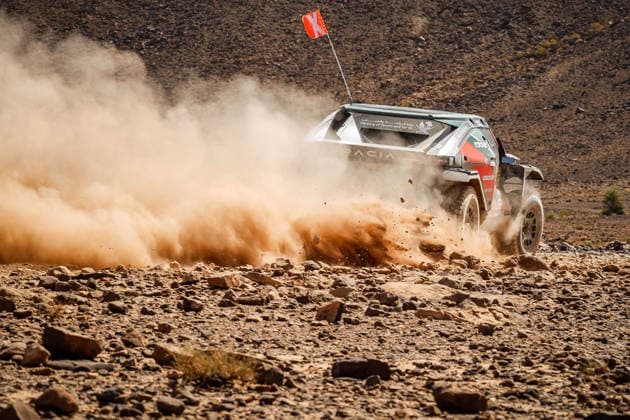 W2RC - RALLYE DU MAROC 2026 299 AL ATTIYAH Nasser (qat), LURQUIN Fabian (bel), Dacia Sandrider, The Dacia Sandriders, FIA W2RC, ULT T1+, action, during the Stage 2 of the Rallye du Maroc 2026, 4th round of the 2026 WR2C Championship from September 30, 2026 around Zagora, Morocco - AgadirMorocco  Copyright: xDamienxSaulnierx