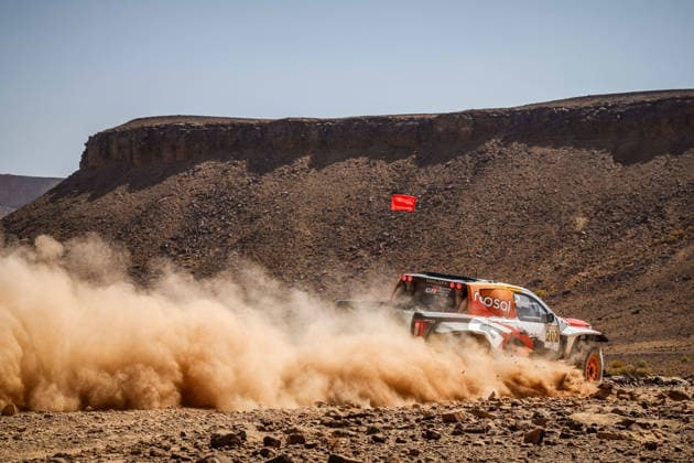 W2RC - RALLYE DU MAROC 2026 202 LATEGAN Henk (rsa), CUMMINGS Brett (rsa), Toyota Hilux GR, Toyota Gazoo Racing W2RC, FIA W2RC,ULT T1+, action, during the Stage 2 of the Rallye du Maroc 2026, 4th round of the 2026 WR2C Championship from September 30, 2026 around Zagora, Morocco - AgadirMorocco  Copyright: xDamienxSaulnierx