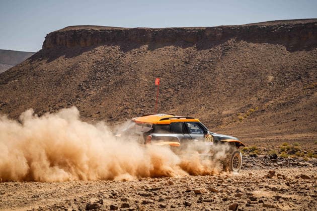 W2RC - RALLYE DU MAROC 2026 222 DE MEVIUS Guillaume (bel), BAUMEL Mathieu (fra), X-Raid Mini JCW 3.0i, X-Raid Team, FIA W2RC, ULT T1+, action, during the Stage 2 of the Rallye du Maroc 2026, 4th round of the 2026 WR2C Championship from September 30, 2026 around Zagora, Morocco - AgadirMorocco  Copyright: xDamienxSaulnierx
