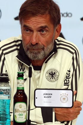 September 30, 2026, xrekx, Soccer: UEFA Nations League, Germany Press Conference with Jürgen Klopp and Jonas Urbig (from left): Jürgen Klopp, Coach of Germany, Munich