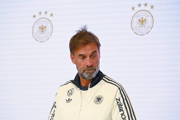 German National Team Coach Juergen KLOPP GER, Single frame, cropped single shot, portrait, press conference on September 30, 2026, UEFA Nations League group stage, Group B, Matchday 3: Germany (GER) vs. Serbia (SRB) on October 1, 2026, Allianz Arena