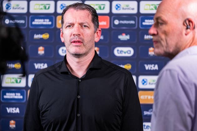 BKT EuroCup: Ratiopharm Ulm vs. Balkan Botevgrad, September 30, 2026, Ulm, GERMANY September 30, 2026 Ty Harrelson, head coach of ratiopharm Ulm, during an interview before the game between ratiopharm Ulm and Balkan Botevgrad on Matchday 1 of the BKT EuroCup at the ratiopharm Arena Ulm Copyright: xBEAUTIFULxSPORTS Steinx