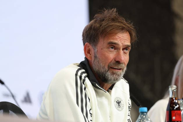 Jürgen Klopp, Germany, national team coach at the press conference, GER, German national team, post-match press conference, soccer, UEFA Nations League, 2026–2027 season, September 30, 2026, GER, German National Team, Closing Press Conference, Soccer, UEFA Nations League, 2026–2027 Season, September 30, 2026, Munich Copyright: xEibner-Pressefoto JennixMaulx EP_JML