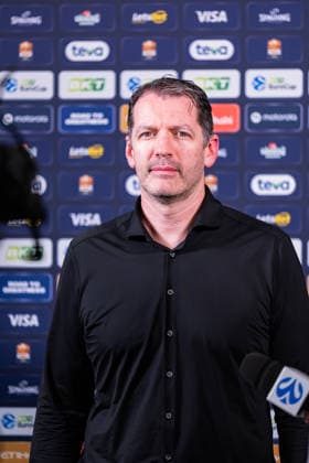 BKT EuroCup: Ratiopharm Ulm vs. Balkan Botevgrad, September 30, 2026, Ulm, GERMANY September 30, 2026 Ty Harrelson, head coach of ratiopharm Ulm, during an interview before the game between ratiopharm Ulm and Balkan Botevgrad on Matchday 1 of the BKT EuroCup at the ratiopharm Arena Ulm Copyright: xBEAUTIFULxSPORTS Steinx