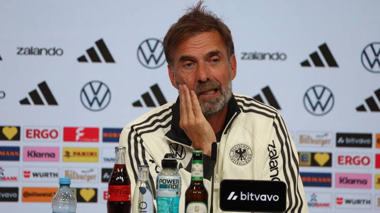 September 30, 2026, xrekx, Soccer: UEFA Nations League, Germany Press Conference with Jürgen Klopp and Jonas Urbig (from left: Jürgen Klopp, Germany s coach, Munich)