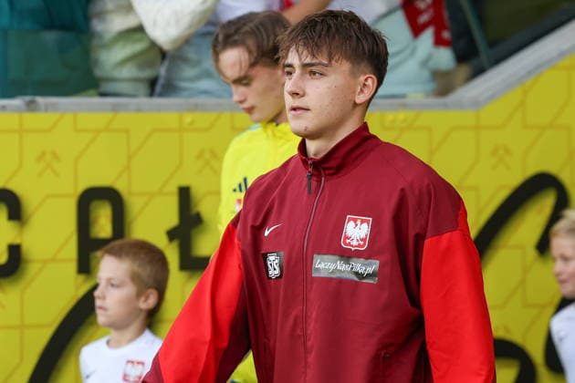 Katowice 30.09.2026. Football European Qualifiers match between Poland U21, U 21 and Sweden U21 in Katowice, Poland --- Mecz eliminacji do Mistrzostw Europy pomiedzy Polska U21 a Szwecja U21 w Katowicach, Polska Persons Shown : Fot. Michal Gaciarz Arena Akcji NEWSPIX.PL --- newspix.pl