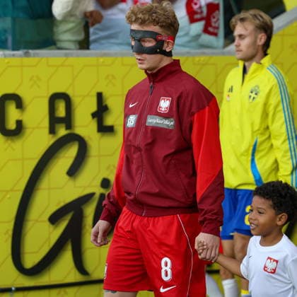Katowice 30.09.2026. Football European Qualifiers match between Poland U21, U 21 and Sweden U21 in Katowice, Poland --- Mecz eliminacji do Mistrzostw Europy pomiedzy Polska U21 a Szwecja U21 w Katowicach, Polska Persons Shown : Mateusz Kowalczyk Fot. Michal Gaciarz Arena Akcji NEWSPIX.PL --- newspix.pl