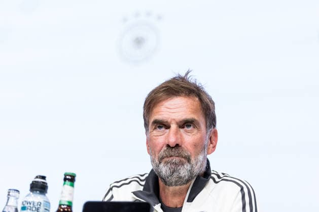 MUNICH, GERMANY - SEPTEMBER 30: Juergen Klopp (Head Coach Germany) during the pressconference before the UEFA Nations League match between Germany vs. Serbia at Allianz Arena on matchday 3 of the UEFA Nations League on September 30, 2026 in Munich, Germany. Bavaria Germany Copyright: xSteffiexWunderlx