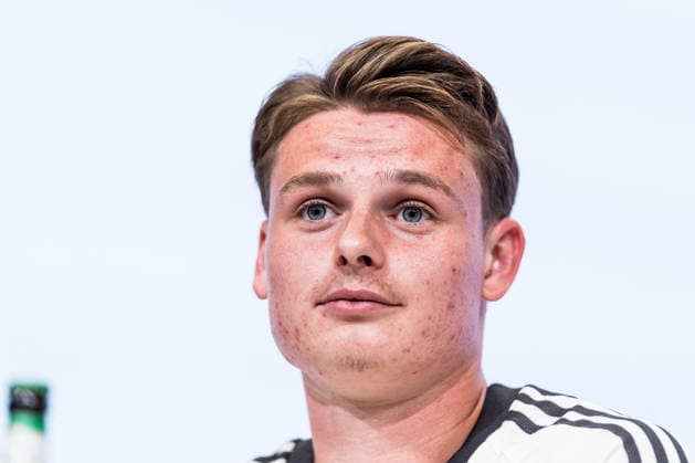 MUNICH, GERMANY - SEPTEMBER 30: Jonas Urbig (Germany, 1) during the pressconference before the UEFA Nations League match between Germany vs. Serbia at Allianz Arena on matchday 3 of the UEFA Nations League on September 30, 2026 in Munich, Germany. Bavaria Germany Copyright: xSteffiexWunderlx