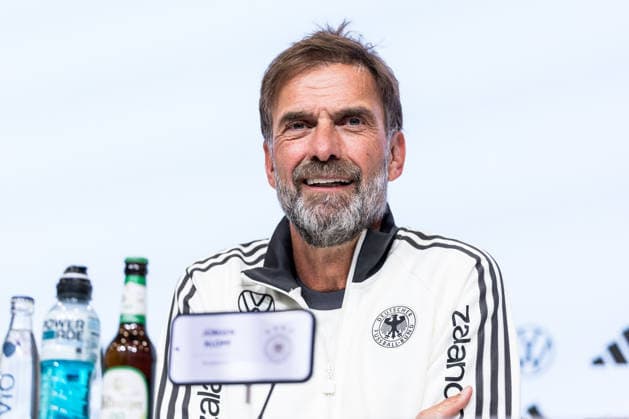 MUNICH, GERMANY - SEPTEMBER 30: Juergen Klopp (Head Coach Germany) during the pressconference before the UEFA Nations League match between Germany vs. Serbia at Allianz Arena on matchday 3 of the UEFA Nations League on September 30, 2026 in Munich, Germany. Bavaria Germany Copyright: xSteffiexWunderlx