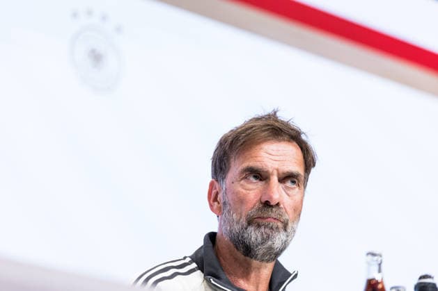 MUNICH, GERMANY - SEPTEMBER 30: Juergen Klopp (Head Coach Germany) during the pressconference before the UEFA Nations League match between Germany vs. Serbia at Allianz Arena on matchday 3 of the UEFA Nations League on September 30, 2026 in Munich, Germany. Bavaria Germany Copyright: xSteffiexWunderlx