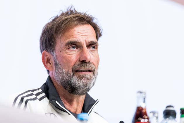 MUNICH, GERMANY - SEPTEMBER 30: Juergen Klopp (Head Coach Germany) during the pressconference before the UEFA Nations League match between Germany vs. Serbia at Allianz Arena on matchday 3 of the UEFA Nations League on September 30, 2026 in Munich, Germany. Bavaria Germany Copyright: xSteffiexWunderlx