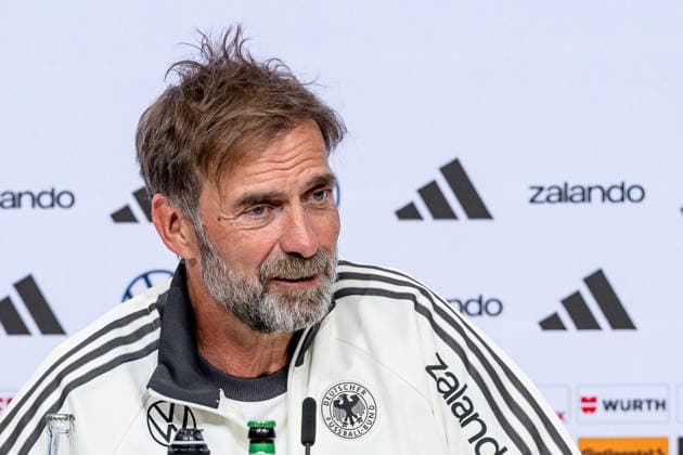 Jürgen Klopp, Head Coach, German National Team Coach, Germany, Portrait, GER, Germany vs. Serbia, Soccer, UEFA Nations League, League Phase, League A, Post-Match Press Conference, 2026–2027 Season, September 30, 2026 DFL DFB REGULATIONS PROHIBIT ANY USE OF PHOTOGRAPHS AS IMAGE SEQUENCES AND OR QUASI-VIDEO Photo: HMB Media, Heike Feiner Copyright: HMBxMedia HeikexFeiner