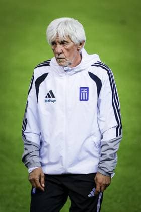 THESSALONIKI , 30-09-2026 , Toumba Stadium , season 2026 2027 , UEFA Nations League football , Picture shows Greece trainer coach Ivan Jovanovic during the press conference, PK, Pressekonferenz md-1 and training Press conference Greece and training in Thessaloniki x207758817x Copyright: