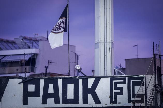 THESSALONIKI , 30-09-2026 , Toumba Stadium , season 2026 2027 , UEFA Nations League football , Picture shows inside view during the press conference, PK, Pressekonferenz md-1 and training Press conference Greece and training in Thessaloniki x207758820x Copyright: