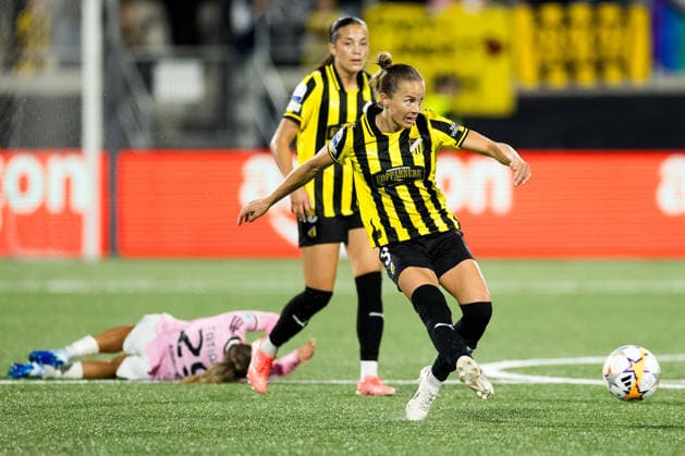 September 30, 2026: Aivi Luik of Häcken during the Women’s Champions League soccer match between Häcken and Juventus on September 30, 2026 in Gothenburg. Photo by Michael Erichsen, BILDBYRAN COP 89 MI1032 soccer football fotball UEFA Women s Champions League Häcken Juventus women s BBENG soccer football fotball UEFA Women s Champions League Häcken Juventus women s BBENG Copyright: MICHAELxERICHSEN BB260930MI039