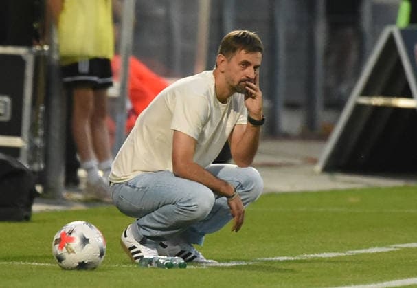 September 30, 2026, xhbx, Soccer: UEFA Women s Europa Cup Qualifiers, Eintracht Frankfurt vs. Fimleikafelag Hafnarfjördur, Head Coach Niko Arnautis, Eintracht Frankfurt Women s Team, Frankfurt