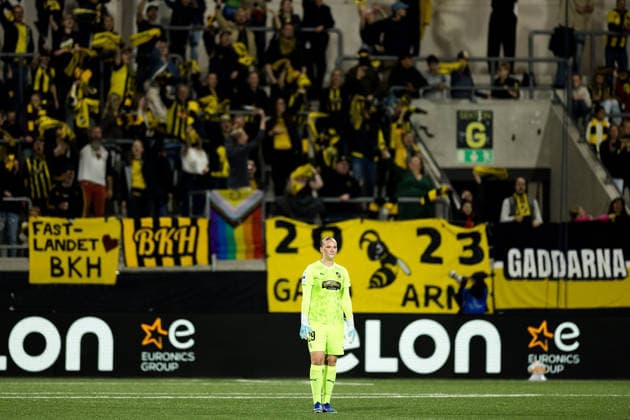 September 30, 2026: Goalkeeper Hanna Karlsson of Häcken during the Women’s Champions League soccer match between Häcken and Juventus on September 30, 2026 in Gothenburg. Photo by Michael Erichsen. BILDBYRAN COP 89 MI1032 soccer football fotball UEFA Women s Champions League Häcken Juventus women s BBENG soccer football fotball UEFA Women s Champions League Häcken Juventus women s BBENG  Copyright: MICHAELxERICHSEN BB260930MI044