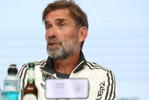 Jürgen Klopp, Germany, national team coach at the press conference, GER, German national team, post-match press conference, soccer, UEFA Nations League, 2026–2027 season, September 30, 2026, GER, German National Team, Closing Press Conference, Soccer, UEFA Nations League, 2026–2027 Season, September 30, 2026, Munich Copyright: xEibner-Pressefoto JennixMaulx EP_JML