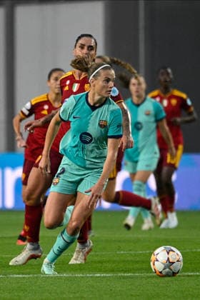 IPA89149463 - Irene Paredes of FC Barcelona, Barca during the UEFA Women s Champions League match between A.S. Roma Femminile and FC Barcelona at Tre Fontane Stadium in Rome on September 30, 2026.  Copyright: xMarioxQuartapelle IPAxSportx xx IPA89149463
