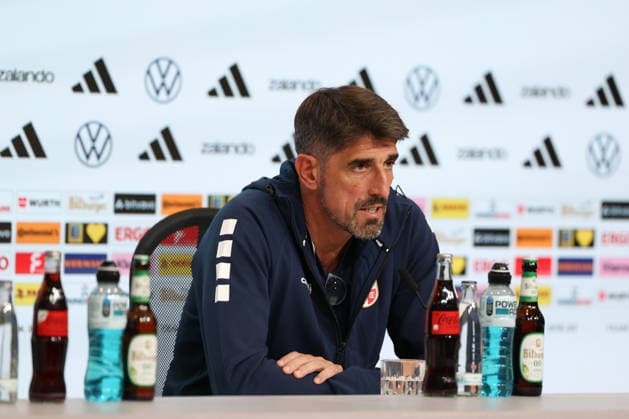 Veljko Paunovic, Serbia s national team coach, at the press conference, GER, Serbia national team, post-match press conference, soccer, UEFA Nations League, 2026–2027 season, September 30, 2026, GER, Serbia National Team, closing press conference, soccer, UEFA Nations League, 2026–2027 season, September 30, 2026, Munich Copyright: xEibner-Pressefoto JennixMaulx EP_JML