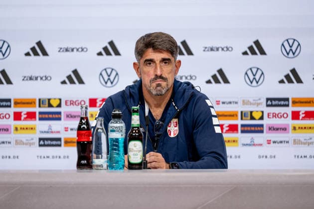 Dusan Tadic, Serbia, 10 Portraits, Germany vs. Serbia, Soccer, UEFA Nations League, League A, Post-Match Press Conference, 2026–2027 Season, September 30, 2026 DFL DFB REGULATIONS PROHIBIT ANY USE OF PHOTOGRAPHS AS IMAGE SEQUENCES AND OR QUASI-VIDEO Photo: HMB Media, Heike Feiner Copyright: HMBxMedia HeikexFeiner