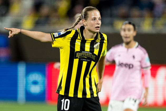 September 30, 2026: Anna Anvegard of Häcken during the Women’s Champions League soccer match between Häcken and Juventus on September 30, 2026 in Gothenburg. Photo by Michael Erichsen, BILDBYRAN COP 89 MI1032 soccer football fotball UEFA Women s Champions League Häcken Juventus women s BBENG soccer football fotball UEFA Women s Champions League Häcken Juventus women s BBENG  Copyright: MICHAELxERICHSEN BB260930MI047