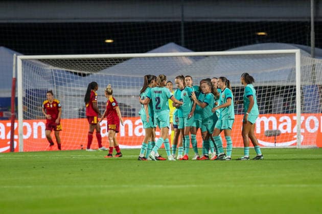 IPA89150028 - Roma vs. Barcelona during the AS Roma vs. FC Barcelona, Barca UEFA Champions League Women s soccer match in Rome, Italy, on September 30, 2026 Copyright: xLuigixMariani IPAxSportx xx IPA89150028