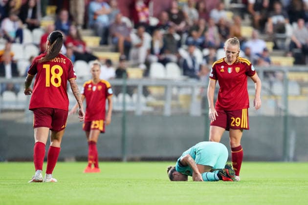 SOCCER - Women s Champions League - AS Roma vs. FC Barcelona, Barca Photo by IPA ABACAPRESS.COM89150026 - Roma vs. Barcelona during the AS Roma vs. FC Barcelona UEFA Champions League Women s soccer match in Rome, Italy, on September 30, 2026 Rome Italy Copyright: xIPAxSport ABACAx