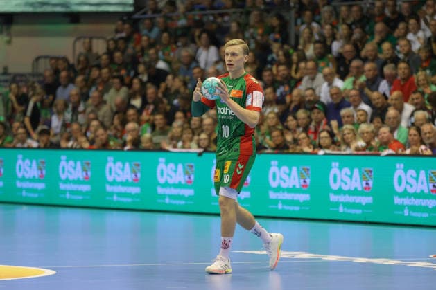 September 30, 2026, xgox, Opel HBL Handball, SC Magdeburg vs. THW Kiel emspor, from left: Gisli, Thorgeir, Kristjansson (Magdeburg), 10 (Magdeburg)
