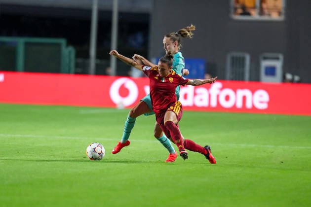 SOCCER - Women s Champions League - AS Roma vs. FC Barcelona, Barca Photo by IPA ABACAPRESS.COM89150029 - Roma vs. Barcelona during the AS Roma vs. FC Barcelona UEFA Champions League Women s soccer match in Rome, Italy, on September 30, 2026 Rome Italy Copyright: xIPAxSport ABACAx