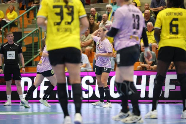 GER, BVB Borussia Dortmund Handball vs. SV Union Halle Neustadt, Handball, DHB Women s Cup, 2026–2027 Season, September 30, 2026,Lea Gruber, SV Union Halle Neustadt (GER), BVB Borussia Dortmund Handball vs. SV Union Halle Neustadt, Handball, DHB Women’s Cup, 2026–2027 Season, September 30, 2026, Dortmund Copyright: xEibner-Pressefoto JavadxMohammadpourx EP_JMR