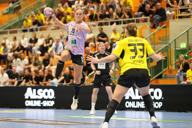 GER, BVB Borussia Dortmund Handball vs. SV Union Halle Neustadt, Handball, DHB Women s Cup, 2026–2027 Season, September 30, 2026,Lea Gruber, SV Union Halle Neustadt (GER), BVB Borussia Dortmund Handball vs. SV Union Halle Neustadt, Handball, DHB Women’s Cup, 2026–2027 Season, September 30, 2026, Dortmund Copyright: xEibner-Pressefoto JavadxMohammadpourx EP_JMR