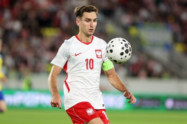 30.09.2026, Katowice Mecz eliminacji do Mlodziezowych Mistrzostw Europy Polska - Szwecja - Football Euro U21, U 21 - qualifications Match Poland - Sweden Nz. Tomasz Pienko Fot. Michal Chwieduk Arena Akcji NEWSPIX.PL --- newspix.pl