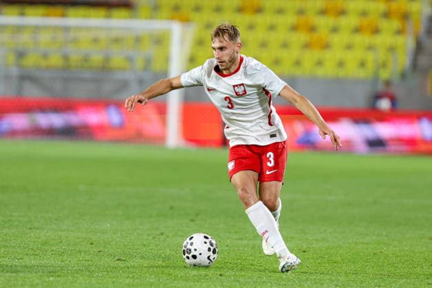 30.09.2026, Katowice Mecz eliminacji do Mlodziezowych Mistrzostw Europy Polska - Szwecja - Football Euro U21, U 21 - qualifications Match Poland - Sweden Nz. Michal Gurgul Fot. Michal Chwieduk Arena Akcji NEWSPIX.PL --- newspix.pl
