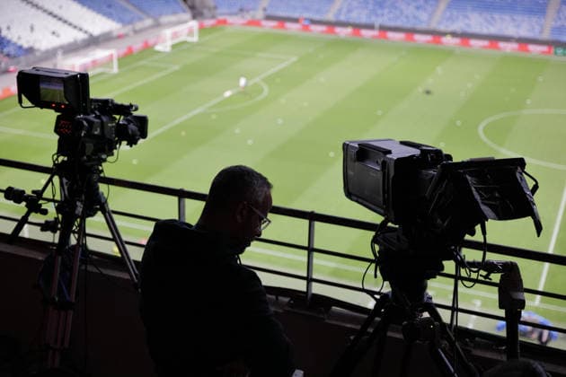 Football : OL Lyonnes women v Chelsea women - Women s champions league - 30 09 2026 Illustration camera TV during the UEFA Champions league womens match between OL Lyonnes women and Chelsea women at Groupama Stadium Decines Charpieu Lyon on September 30, 2026 , France LYONFrance  Copyright: xMouradxALLILIx