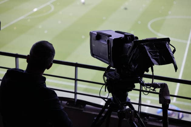 Football : OL Lyonnes women v Chelsea women - Women s champions league - 30 09 2026 Illustration camera TV during the UEFA Champions league womens match between OL Lyonnes women and Chelsea women at Groupama Stadium Decines Charpieu Lyon on September 30, 2026 , France LYONFrance  Copyright: xMouradxALLILIx