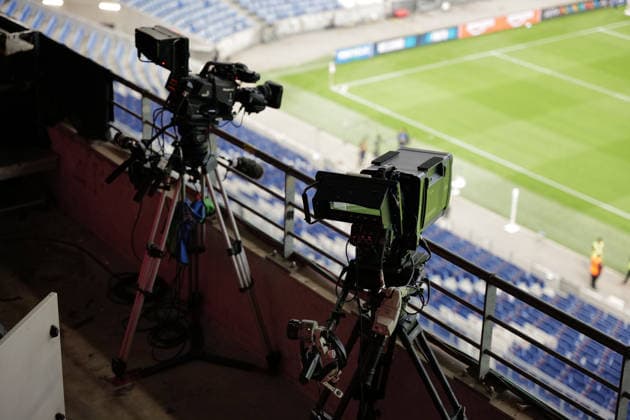 Football : OL Lyonnes women v Chelsea women - Women s champions league - 30 09 2026 Illustration camera TV during the UEFA Champions league womens match between OL Lyonnes women and Chelsea women at Groupama Stadium Decines Charpieu Lyon on September 30, 2026 , France LYONFrance  Copyright: xMouradxALLILIx
